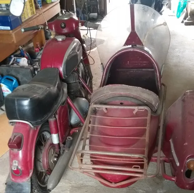 Jawa 350 360 + lod velorex 1969